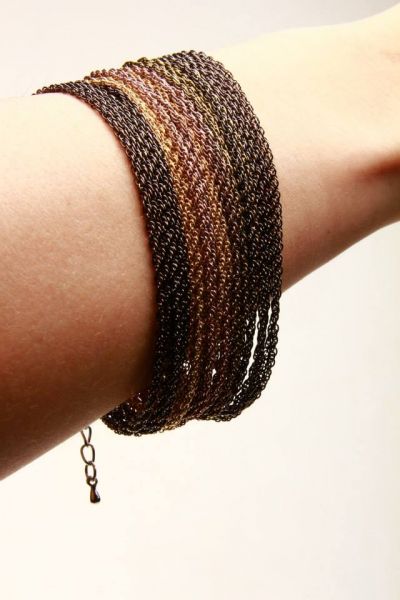 Pulseira Correntes Multicolor