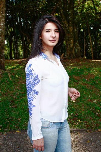 Camisa azulejo português - Tamanho P