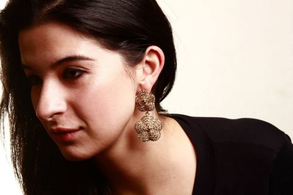 Maxi Brinco Strass Dourado